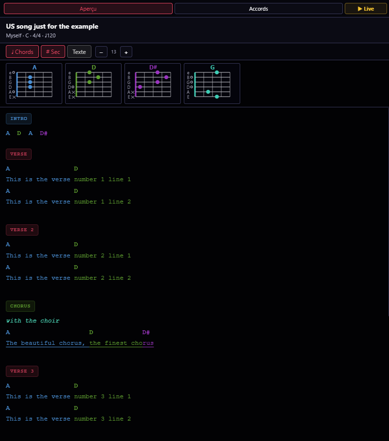 GigFlow Editor — saisie
