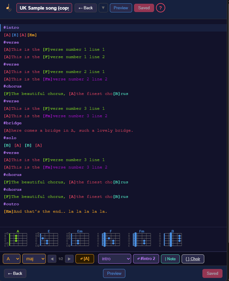 GigFlow Live — Built-in editor
